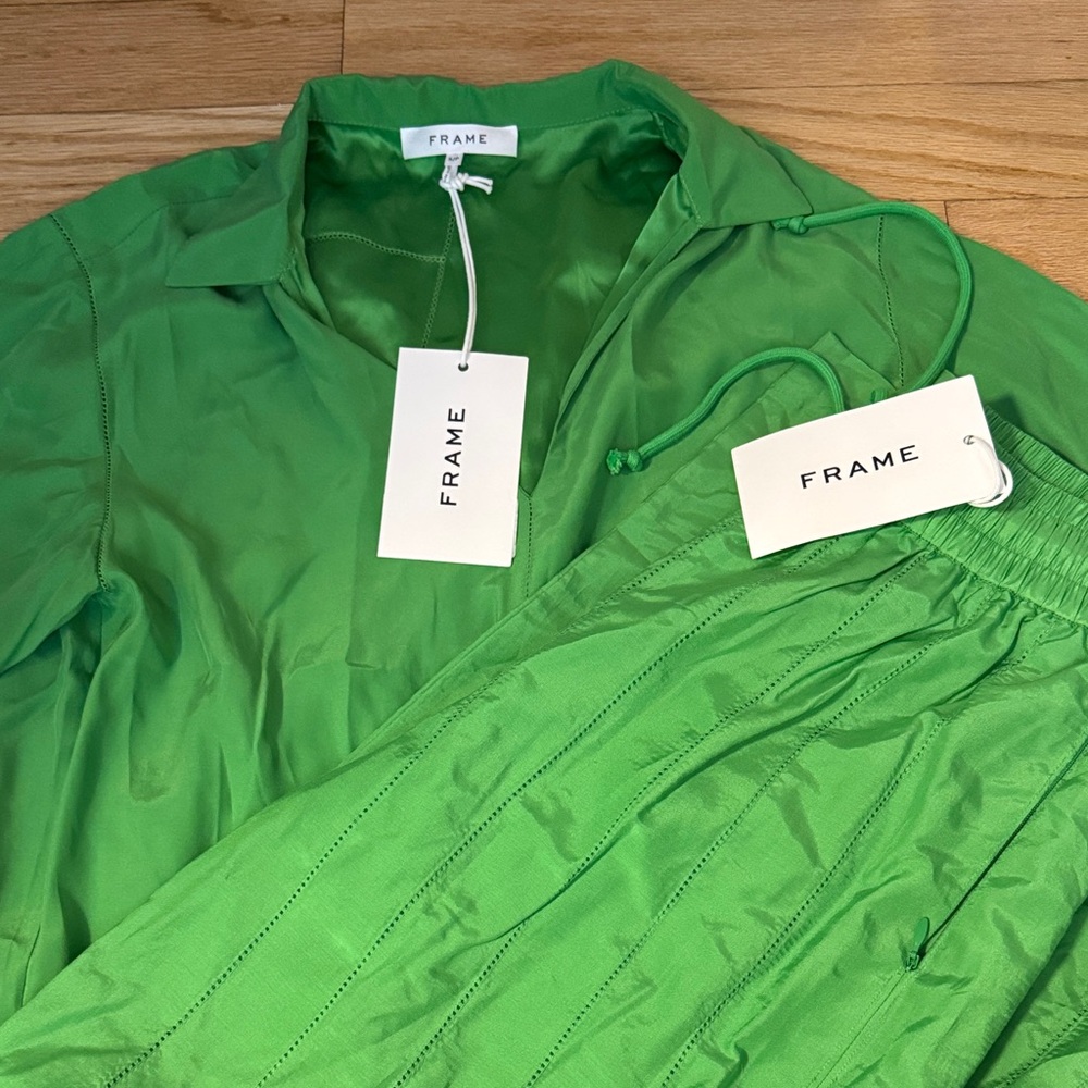 Frame Green Shirt and Pants Set